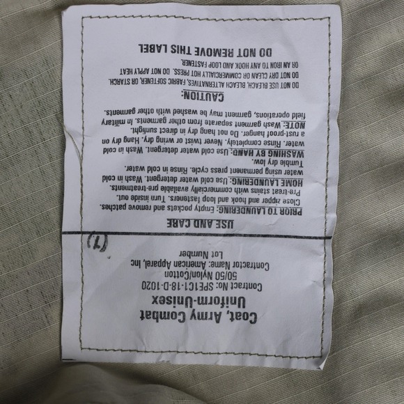 US Army Combat Uniform Jacket Mens 2XL Long OCP Camo Insect Guard Ripstop - Picture 15 of 16